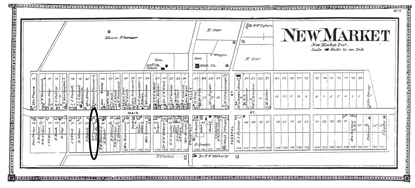 New Market 1873 map